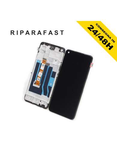 DISPLAY CON FRAME PER OPPO A96 4G CPH2333 VETRO SCHERMO LCDB PARI ORIGINALE