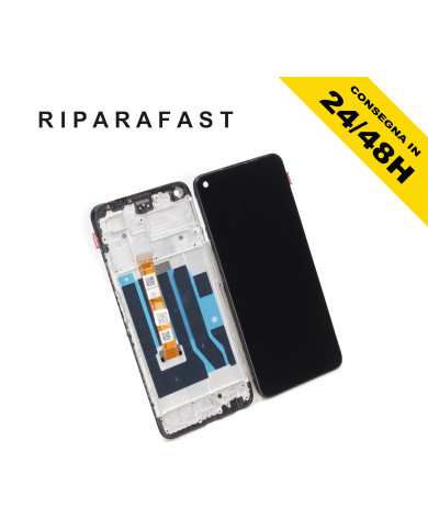 DISPLAY CON FRAME PER OPPO A96 4G CPH2333 VETRO SCHERMO LCDB PARI ORIGINALE