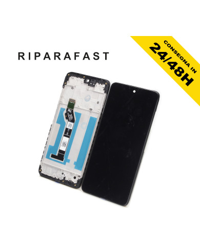 DISPLAY LCD + FRAME PER MOTOROLA MOTO E15 XT2523-6 TOUCH SCREEN VETRO SCHERMO