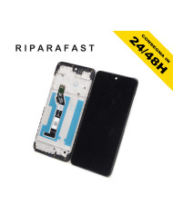 DISPLAY LCD + FRAME PER MOTOROLA MOTO E15 XT2523-6 TOUCH SCREEN VETRO SCHERMO