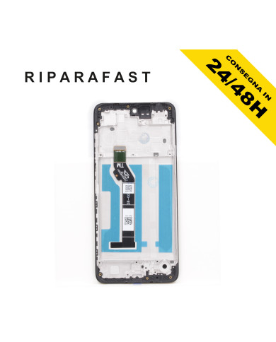 DISPLAY LCD + FRAME PER MOTOROLA MOTO E15 XT2523-6 TOUCH SCREEN VETRO SCHERMO