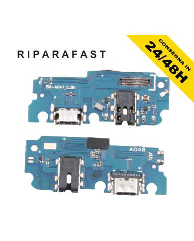 CONNETTORE DI RICARICA PER SAMSUNG GALAXY A04S SM-A047F MICROFONO DOCK